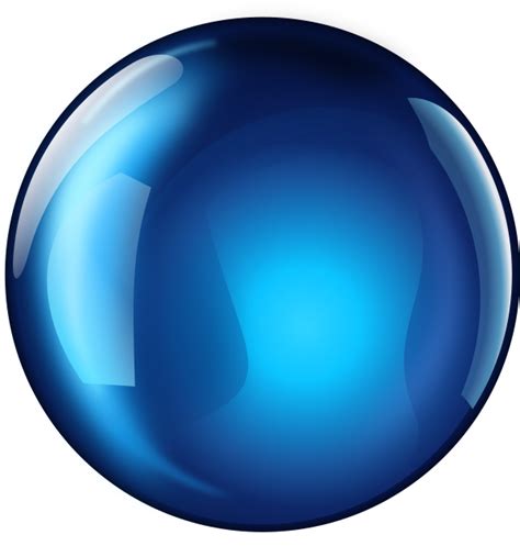 Blue Reflective Sphere Clip Art Image Clipsafari