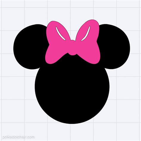 Minnie Mouse Silhouette Head At Getdrawings Free Download