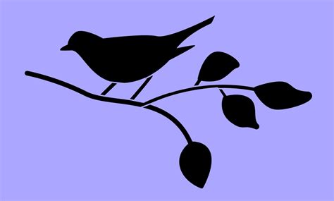 Bird Stencil Clipart Best