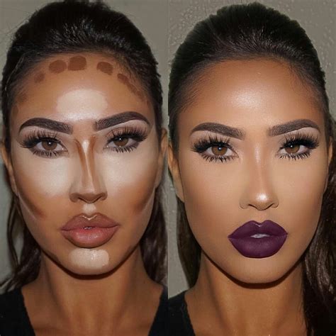 Very Slim Looking Nosecontouring At Its Finest Makeup Contouring