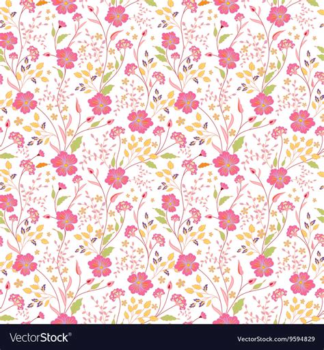 Seamless Cute Little Flower Pattern Royalty Free Vector