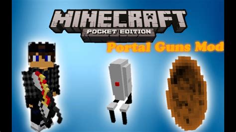 Portal Guns Mod Mods Para Minecraft Pocket Edition 0156 Youtube