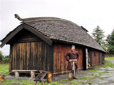 Our Harald Once Again But This Time Standing In Front Of A Viking