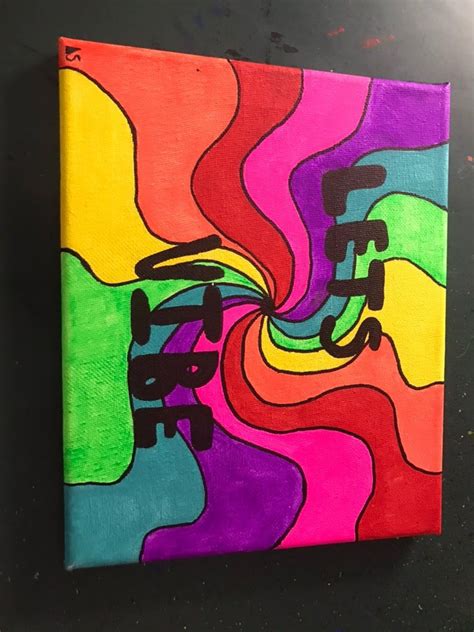 Trippy Neon Painting Ideas Canvas Easy Img Buy