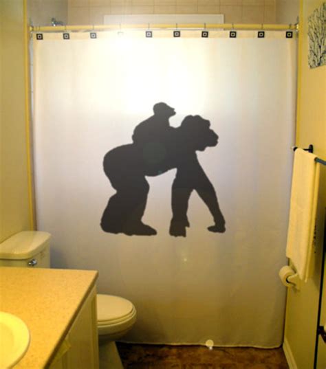 Gorilla Shower Curtain Kids Bathroom Decor Extra Long Fabric Shower