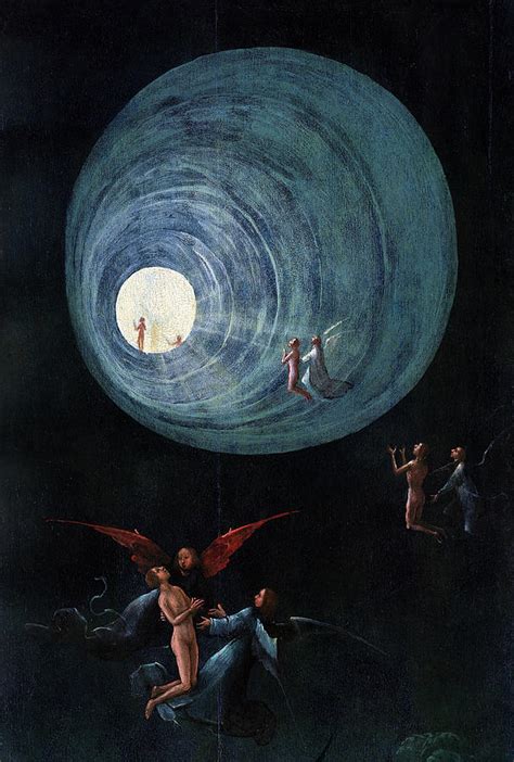 Ascent Of The Blessed Kingdom Of Heaven Painting By Hieronymus Bosch