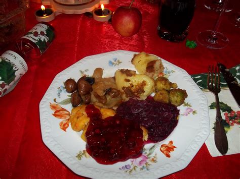 Christmas dinner is a meal traditionally eaten at christmas. German Christmas dinner (the veggie version ...