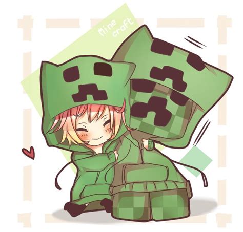 Minecraft Creeper Minecraft Anime Minecraft Drawings Minecraft Art