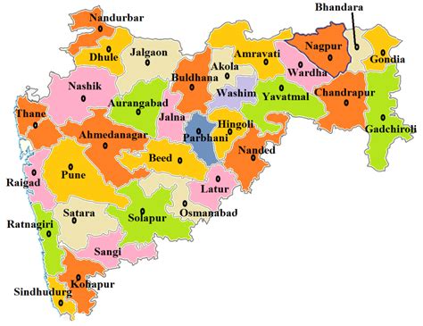 Each angle of view and every map style has its own advantage. Maharastra State Districts Area Population & Other ...