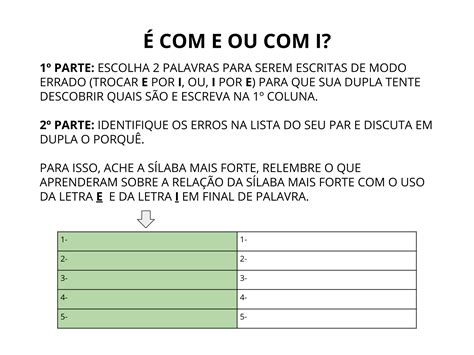 Palavras Terminadas Em E