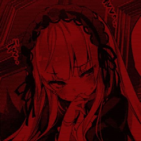 Dark Red Aesthetic Pfp Anime Blurry Imagesee