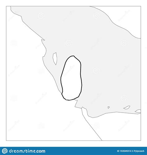 El Mapa Del Esquema Grueso Del Negro De Qatar Destac Con Los Pa Ses