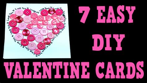 Maybe you would like to learn more about one of these? 7 EASY DIY VALENTINE CARDS! Valentine Card Making Ideas ...