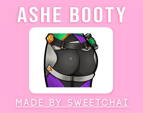 Ashe Booty Twitch Emote Single Etsy
