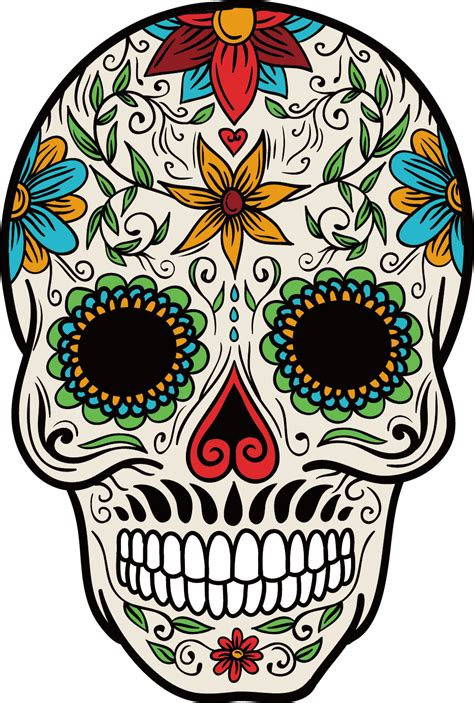 Download Cuisine Mexican Skull Mexico Color Calavera La Clipart Png