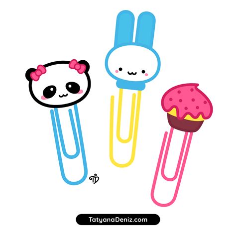 How To Draw Kawaii Paper Clips Step By Step With Easy Tutorial
