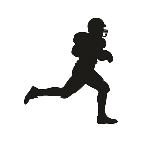 Football Player Silhouette Clip Art Football Png Download 800800