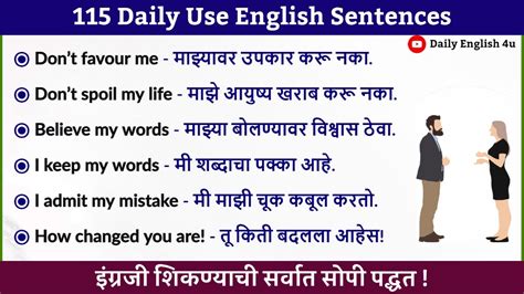 115 Most Used English Sentences For Daily Conversation Best Video For