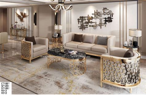 Modern Classic Living Room Sofa F013 Zebano