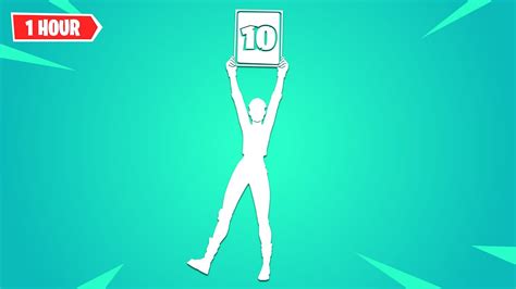 Fortnite Perfect Score Emote 1 Hour Youtube