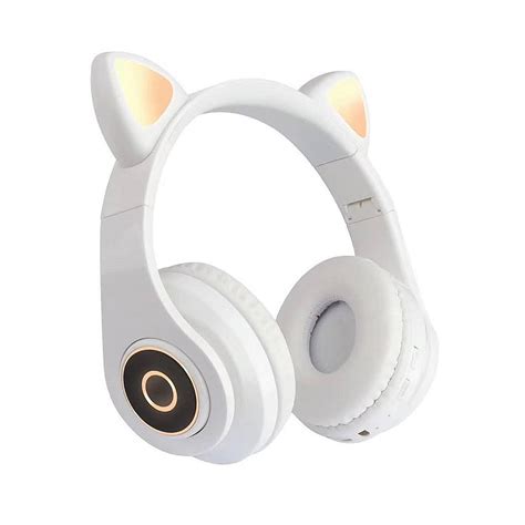 Tomshine B39 Cute Cat Ear Headset Wireless Bt50 Foldable Gaming