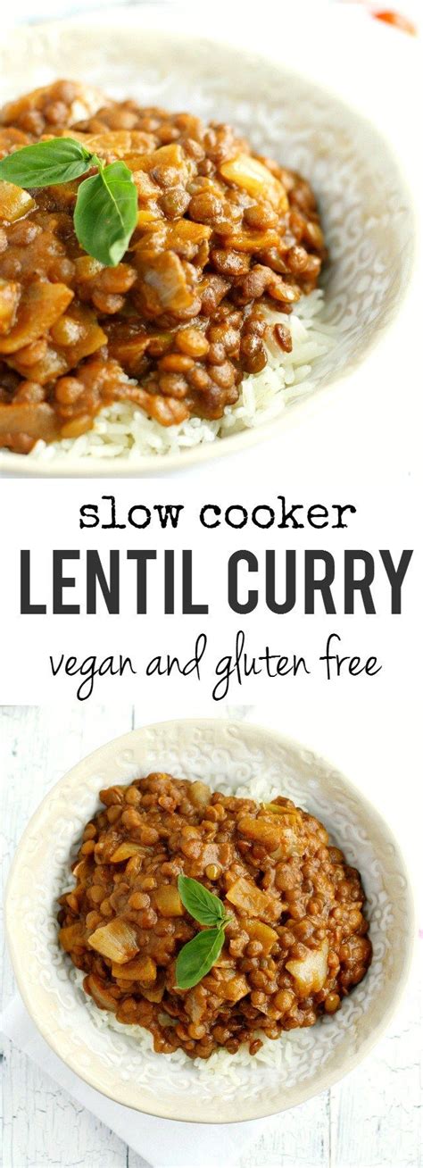 Slow cooker lentil curry.