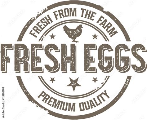 Fresh Eggs Vintage Sign Stock Vector Adobe Stock