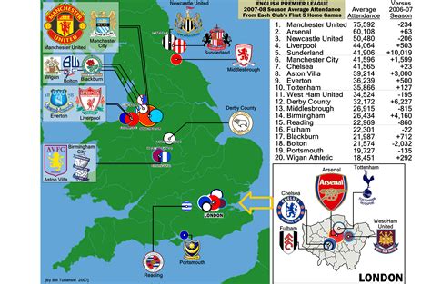 Pics Photos Football Clubs Map English Premier League Teams Season