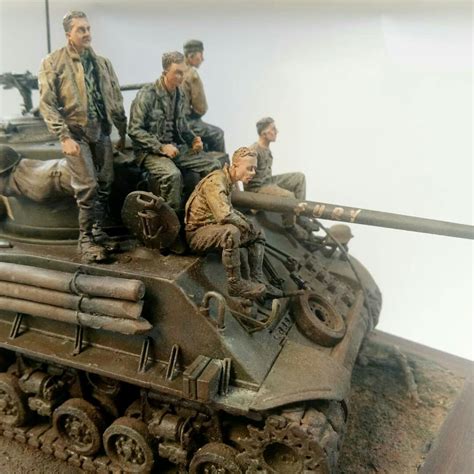 Tank Fury Sherman Tank Military Vehicles Wwii Model Dioramas World War Ii Army Vehicles