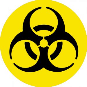 Vector clip art of round bio-hazard sign | Public domain vectors | Hazard sign, Symbols, Hazard ...