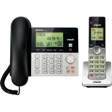 vtech cs6949 dect 6 0 expandable cordless phone with answering system and caller id 1 add l