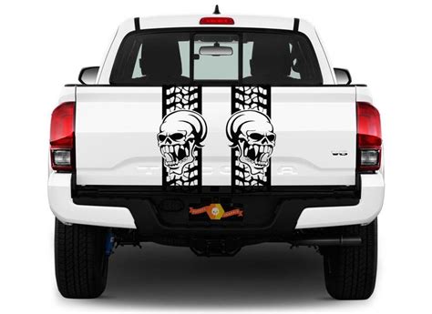 Rear Bed Skull Truck Decals Stripes Band Vinyl Graphics Stickers Gmc