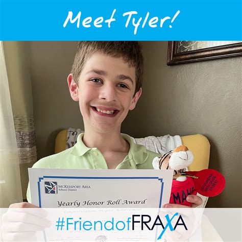 meet tyler fraxa research foundation finding a cure for fragile x syndrome