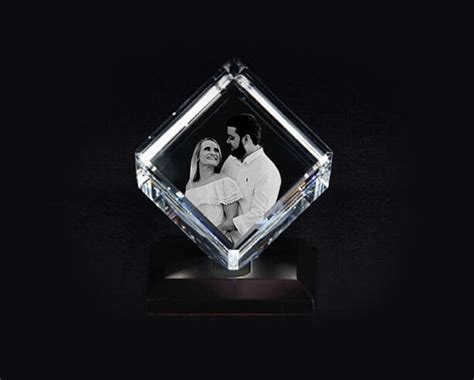 Personalised D Crystal Cube Online Au Canvaschamp