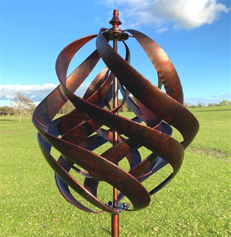 Beautiful Hampstead Bronze Garden Wind Sculpture Two Tone Enekes