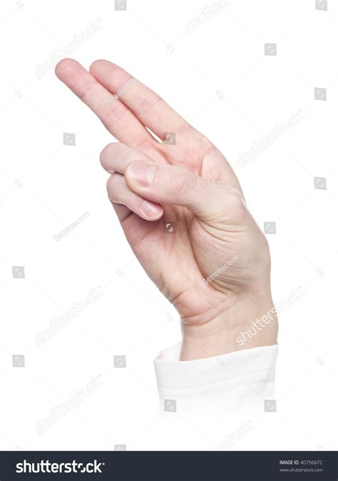 Letter G Sign Language Isolated On Stock Photo 40756672 Shutterstock