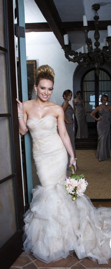 Hilary Duff In A Vera Wang Gemma Wedding Dress Beautiful For More