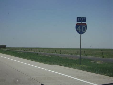 Texas Interstate 40 Eastbound Cross Country Roads