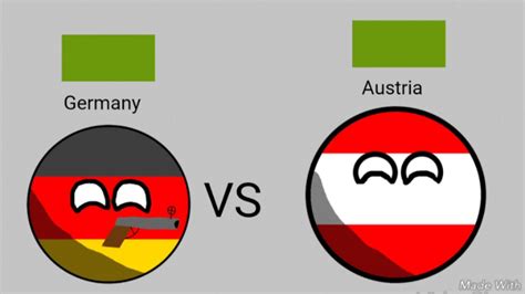 Consumer prices in germany are 9.05% lower than in austria (without rent). AUSTRIA vs GERMANY (Countryball) - YouTube