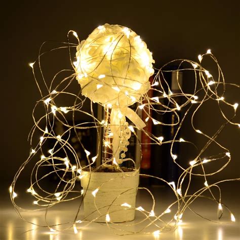 Led Copper Wire String Light Fairy Lights Small Battery Operated String