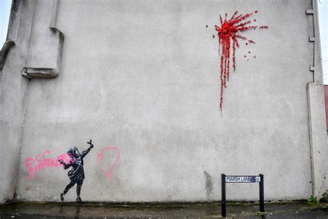New Banksy Artwork Vandalized After Just Two Days Monkey Viral