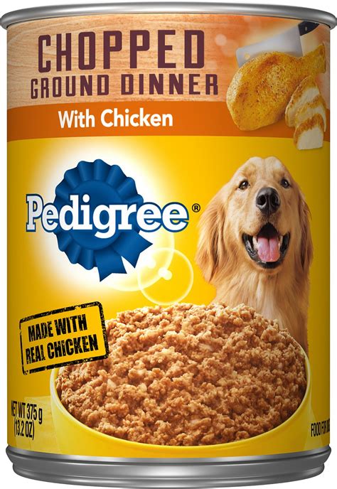 Or maybe just a refresher? PEDIGREE Chopped Ground Dinner With Chicken Canned Dog ...