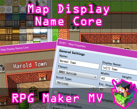 Map Display Name Core Plugin For Rpg Maker Mv By Olivia