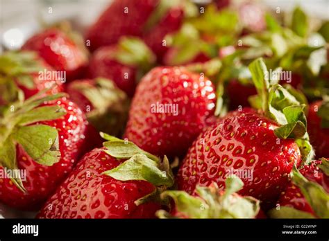 Strawberries Produce Display Strawberry Hi Res Stock Photography And
