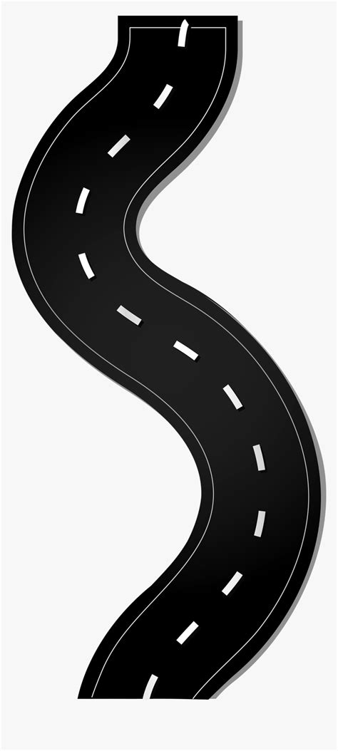 Winding Road Clipart Transparent Background Winding Road Isolated