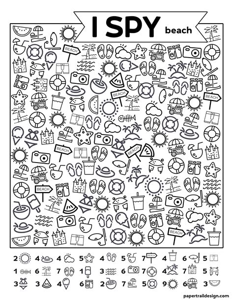 Printable I Spy Pages Printable Word Searches