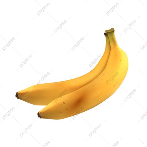 Gambar Ilustrasi Buah Pisang Realistis Pisang Buah Realistis Png Dan