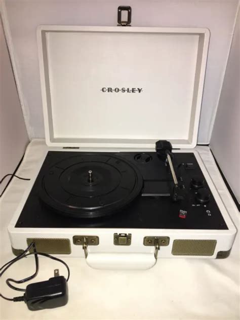 Crosley Cr8005d Tu Cruiser Deluxe 3 Speed White Record Player Bluetooth