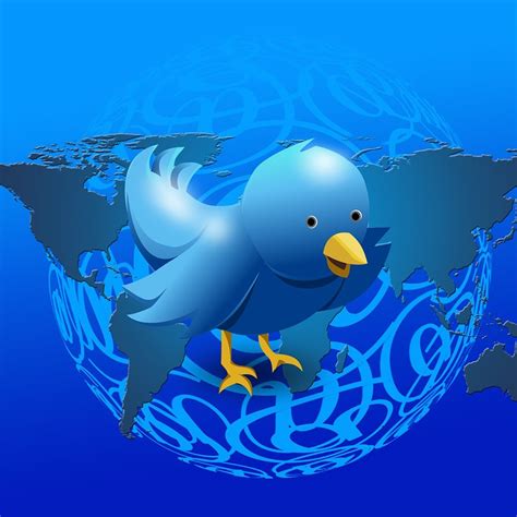 Twitter Vogel Globus Kostenloses Bild Auf Pixabay
