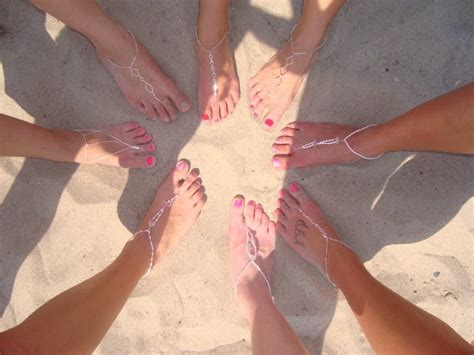 Barefoot Sandals And Painted Toes Southbeachswimsuits Beach Feet